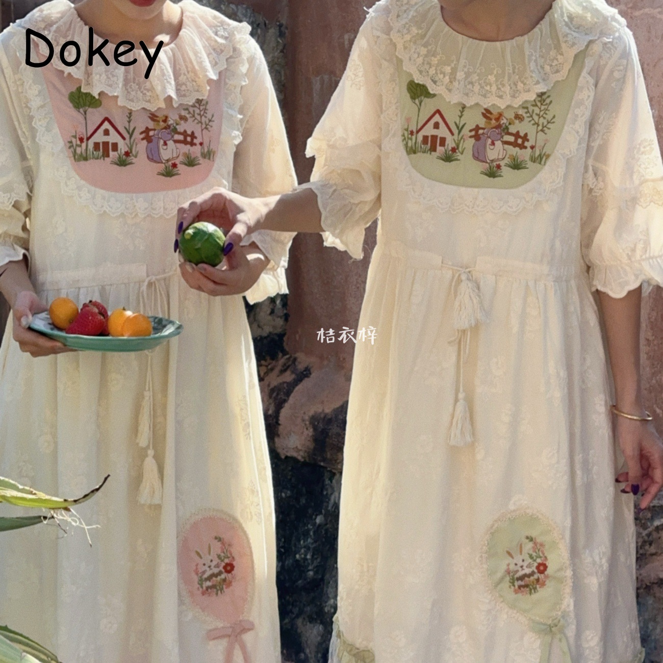 Vintage Embroidery Floral Fair - đánh giá và giá French Vintage Floral Midi Dress