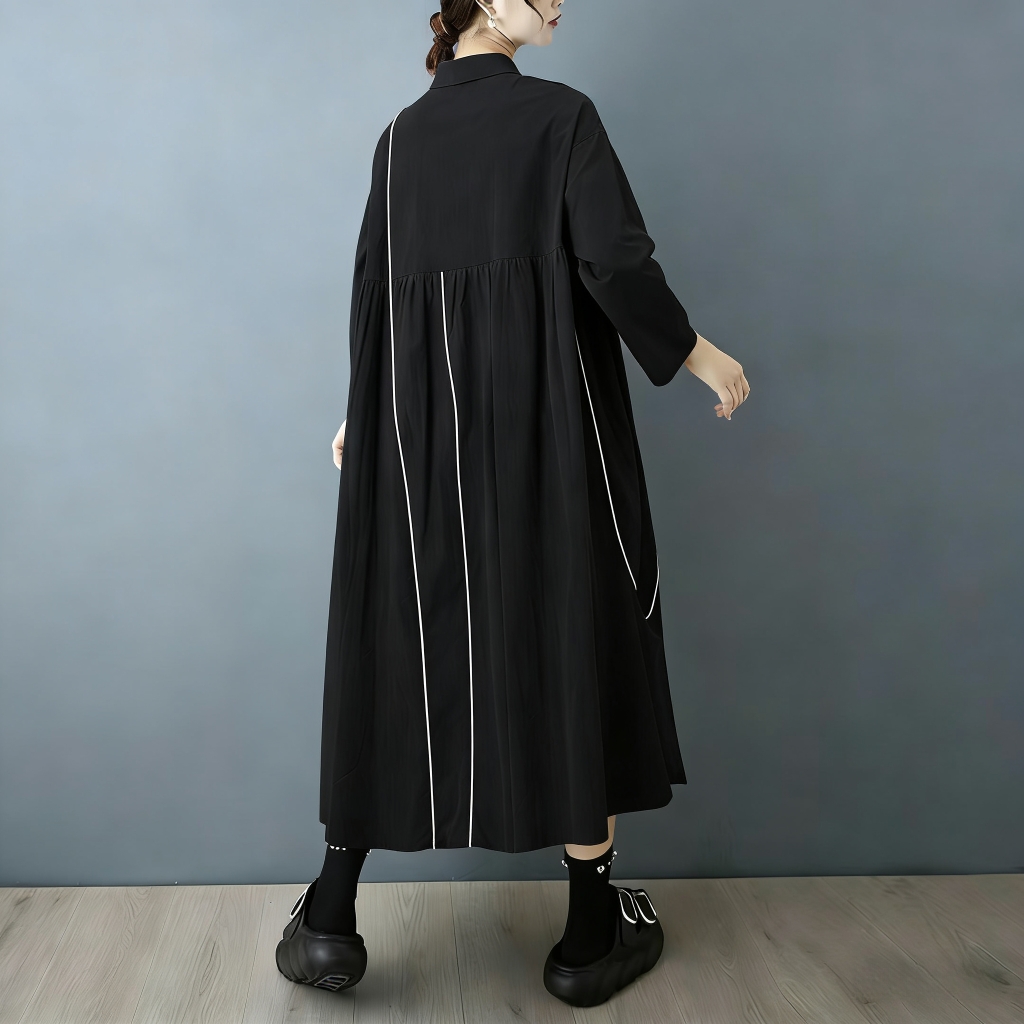 SuperAen Spring and Autumn New - đánh giá và giá Korean Style A Line Shirt Dress
