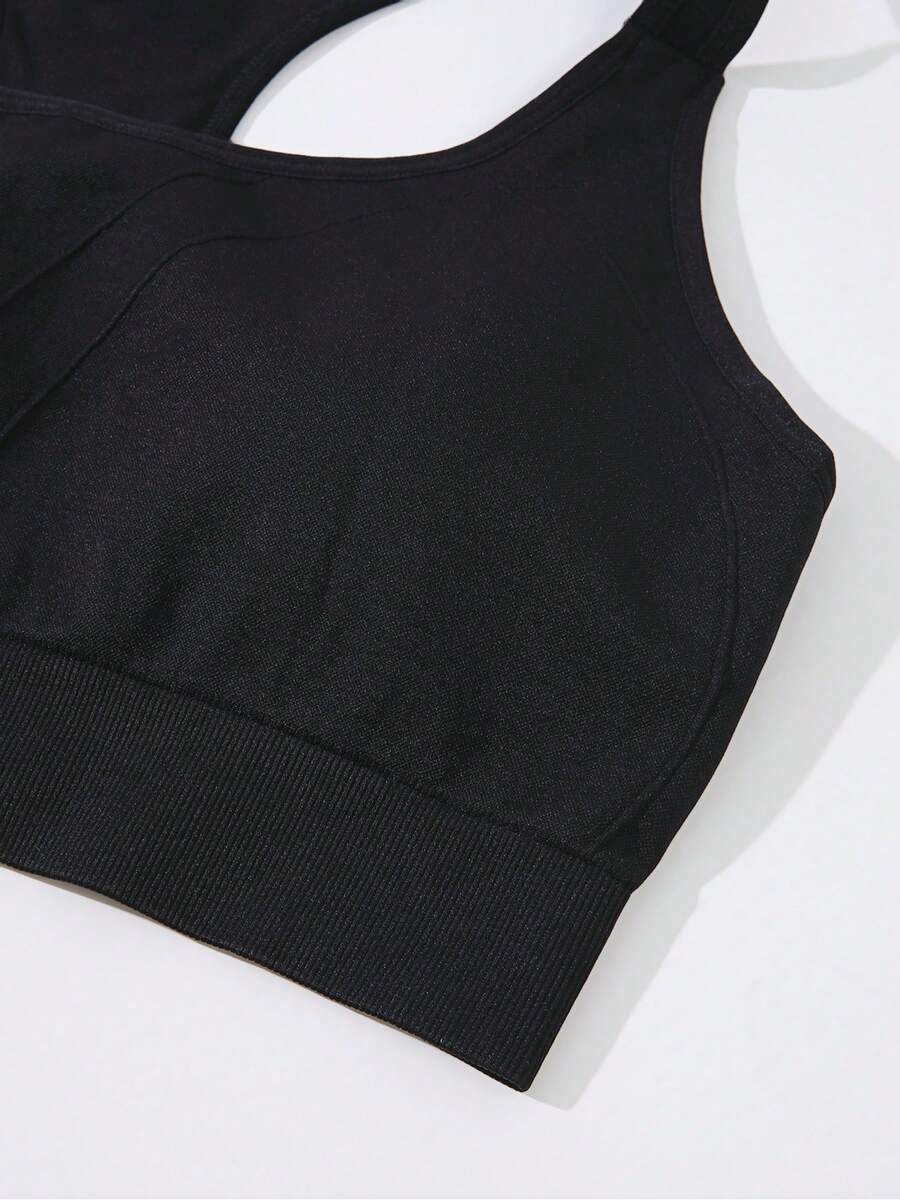 1Pcs Black Sport Solid Backles - đánh giá và giá Seamless Ribbed Workout Tank Top