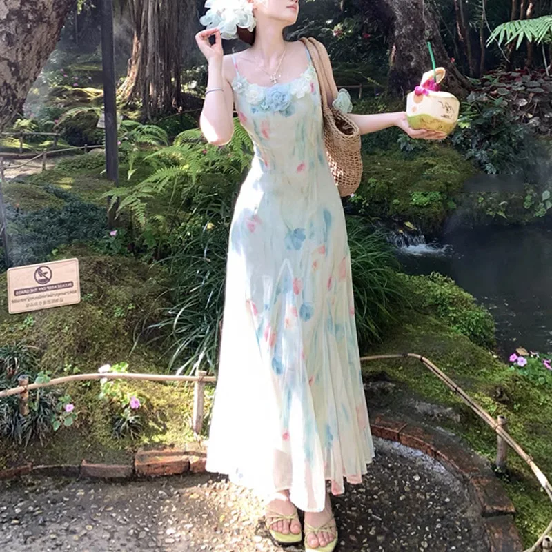 Kawaii Sweet Y2k Japanese Midi - đánh giá và giá French Vintage Floral Midi Dress