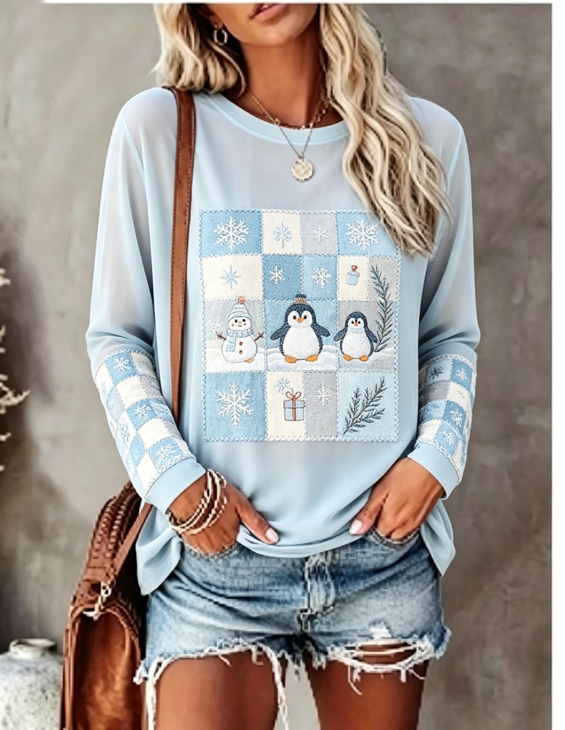 Women Long Sleeve T Shirt Fox  - đánh giá và giá Blouses
