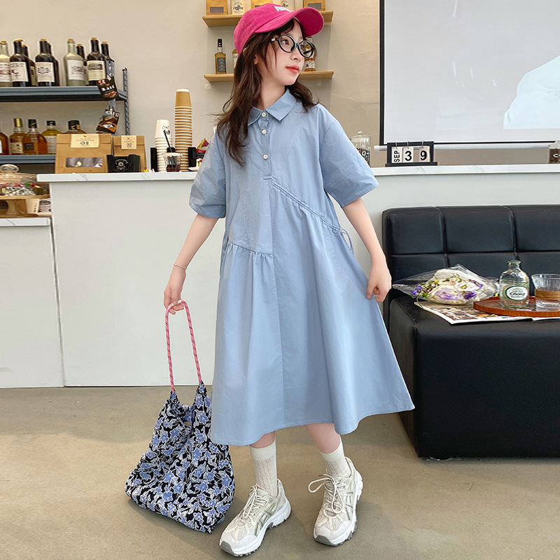 Korean Children Clothing Girls - đánh giá và giá Korean Style A Line Shirt Dress