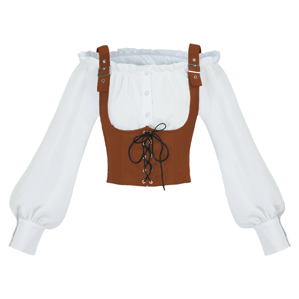 Retro Western Style Women Blou - đánh giá và giá Tops