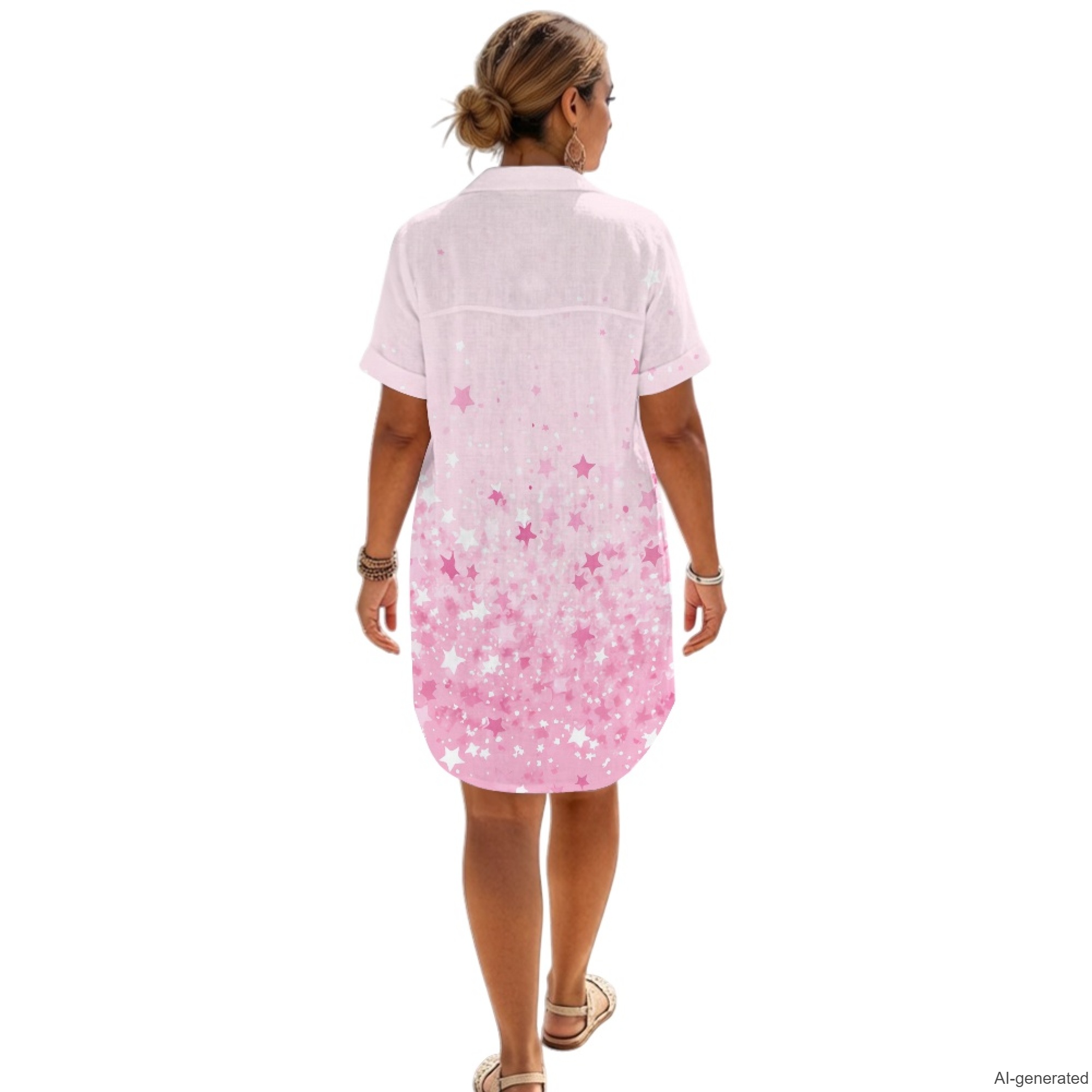XIXIRIMIDO Summer Women's Line - đánh giá và giá Casual Loose Linen Shirt Dress